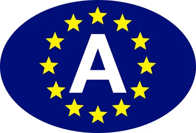 Produktbild von Aufkleber Europa-A 85 x 125 mm