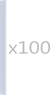 Zdjęcie produktu dla vidaXL Klipsy do pasków ochronnych 100 szt. Przezroczyste PVC