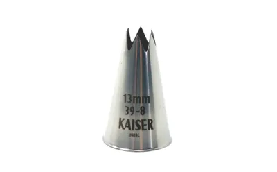 Produktbild von Original Kaiser Sterntülle 13 mm Edelstahl rostfrei, Silber