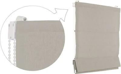Produktbild von Raffrollo Faltrollo 160x240 cm Sand Jalousie Premium
