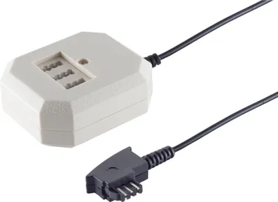 Produktbild von TAE F-Stecker / TAE Buchse NFN+Western-Buchse 6m