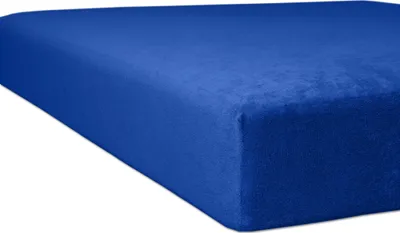 Produktbild von Kneer - Betttuch/Massageliegenbezug - *Qualität 10* Flausch-Frottee - Farbe: 40 Kobalt - Größe: 75/190-85/200 cm Hohlsaum