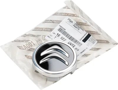 Produktbild von Original Citroen Nabendeckel Felgendeckel 60mm Chrom Schwarz Jumper 1612753480