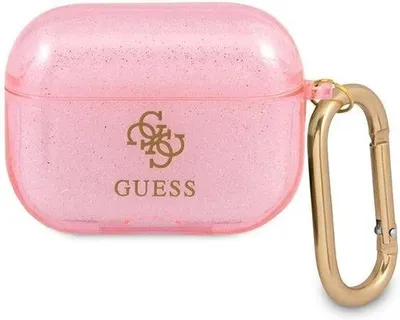 Produktbild von Guess GUAPUCG4GP AirPods Pro Cover Pink/Pink Glitter Collection