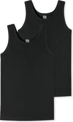 Produktbild von Schiesser Schüler Jungen 2 er Pack Tanks Gr. 140  nachtblau