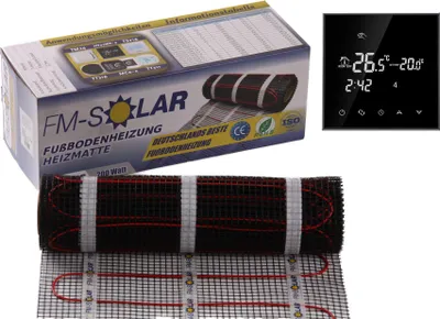 Produktbild von 6m² Elektrische Fußbodenheizung 200W/m² elektro Bodenheizung TWiIN Fliese