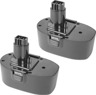 Produktbild von 2x Trade-Shop Hochleistungs Werkzeug Ni-MH Akku 18V 3300mAh für Black&Decker A9282 PS145 passend für Black & Decker CD18 CD18C CD18CA CD18CAB CD18CBK CD18CE CD180 CD180GK2 CD180K2