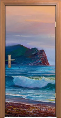 Produktbild von Türposter 90x200 cm Türaufkleber Türtapete Türfolie Klebefolie Kunst Malerei Meer Landschaft