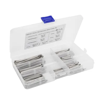 Image de Assortiment de 150 clips à goupille en acier inoxydable, 7 modèles différents, accessoire automobile universel