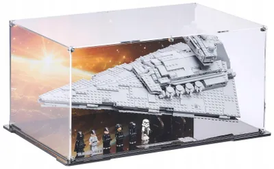 Immagine prodotto di Vetrina nera per LEGO® 75394 Star Wars – Sternzerstörer, con retro stampato