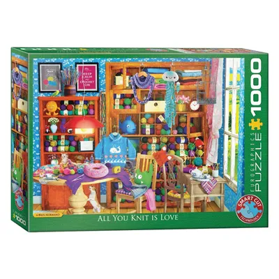 Obrázok produktu pre EUROGRAPHICS Puzzle Všetko, čo pletieš, je láska 1000 dielikov