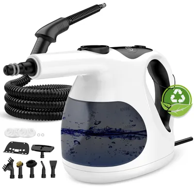 Handdampfreiniger 400 ml, 6 Stufen, 4 Aufsätze, für Küche & Fenster