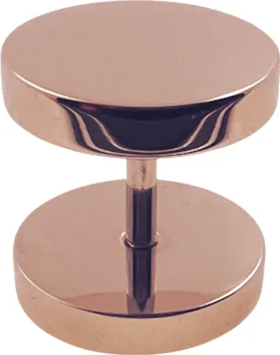 Produktbild von Fake Plug Ohrstecker 316L Chirurgenstahl in verschiedenen Farben und Größen Größe - 10 mm Farbe - Roségoldfarben