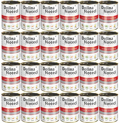 Produktbild von Dolina Noteci Premium Nassfutter für Hunde in Dosen Rindfleisch Glutenfrei 24 x 400g