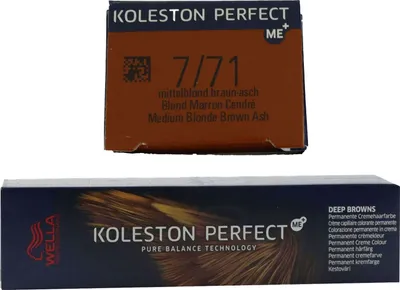 Produktbild von Wella Koleston Perfect, Braun, 7/71, Frauen, 60 ml, Glanz, Tube