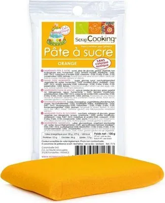 Obrázok produktu pre Cukrové cesto - Pomaranč 100g