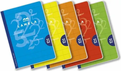 Produktbild von Notizbuch Lamela Bunt A4 (5 Stücke)