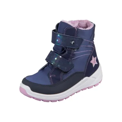 A single child's boot is shown against a white background.
