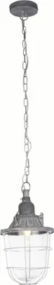 Produktbild von BRILLIANT Lampe Storm Pendelleuchte 22cm grau Beton | 1x A60, E27, 60W, geeignet für Normallampen (nicht enthalten) | Kette ist kürzbar