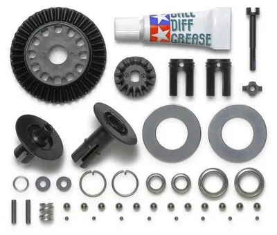 Produktbild von Tamiya 22046, Hinterer Differential-Satz, Schwarz, Silber