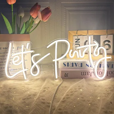 Immagine prodotto di Insegna al neon - Neon sign - 40 x 17 cm - Bianco caldo - Per parete e feste