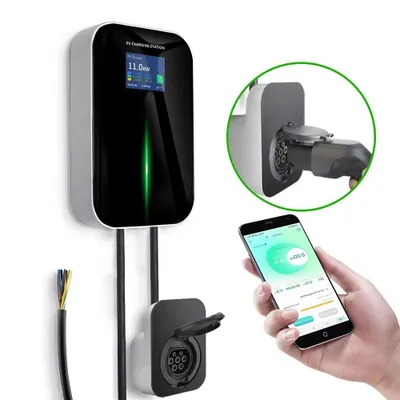 Produktbild von Extralink BS20-BA-22kW-APP Typ A 32 A 22 kW Wallbox für Elektroautos, 3-phasig, LCD, App, 6,1 m