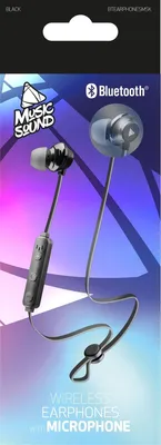 Obrázok produktu pre Music Sound 8018080355905, Bezdrôtový, Hovory / hudba / šport / bežné, 51 g, Slúchadlá s mikrofónom, Čierna