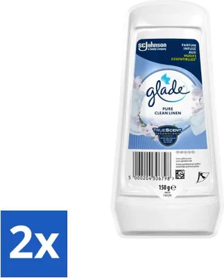 Image de Glade - Gel - Pure Clean Linen - 150 g - paquet économique - 2 pièces