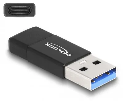 Image de DELOCK USB 3.2 Gen 2 Adapter USB-A zu USB-C Buchse aktiv  SW