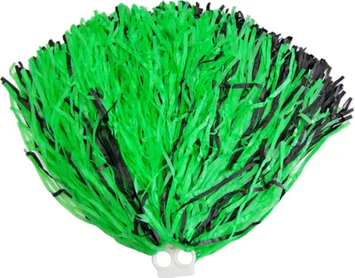 Produktbild von Cheerleader Pompon mit Ringgriff 1 Stück Grün Schwarz