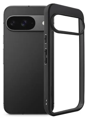 Produktbild von Für Google Pixel 10 / 10 Pro Frosted TPU + Transparent PC Hybrid Hülle Schwarz