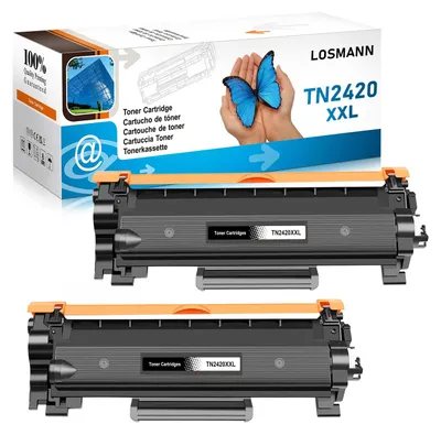 Immagine prodotto di Toner LOSMANN XXL (6.000 pagine), compatibile con Brother TN2420 TN2410, per i modelli Brother MFC-L2710DW, MFC-L2710DN, MFC-L2750DW, DCP-L2530DW, DCP-L2510D, DCP-L2550DN, HL-L2350DW, HL-L2310D, HL-L2370DN (2 cartucce nere)