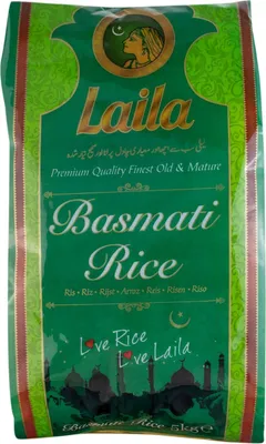 Produktbild von LAILA Basmati Reis 10kg | Premium Quality | Finest Old & Mature Basmati Rice