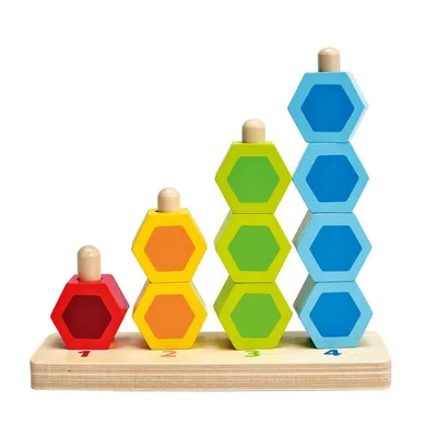 Produktbild von Hape Early Explorer Zähl- und Steckspiel, E0504