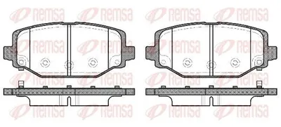 Produktbild von REMSA Bremsbeläge Satz Hinten Bremsklötze für FIAT Freemont (345) 1483.04