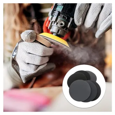 Produktbild von Schleifscheiben Pad, 50 Stück Schleifpapier Klett 75 mm, 800/1000/1200/1500/2000 Sortierte Körnungen für Nasses und Trockenes Schleifen von Auto, Metall und Holz