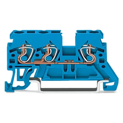 Produktbild von WAGO 3-L-Durchgangsklemme 2,5qmm 870-684 blau 0,08-2,5qmm/4qmm 500V 6kV