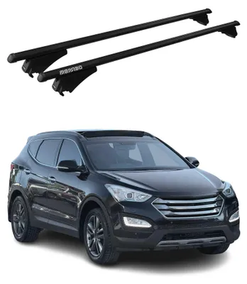 Obrázok produktu pre Tiger priečne strešné nosiče pre Hyundai Santa Fe 2012–2018, čierne