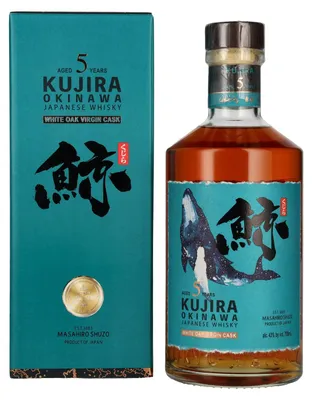 Produktbild von Kujira Okinawa 5 Years Old WHITE OAK VIRGIN CASK Whisky 43% Vol. 0,7l in Geschenkbox