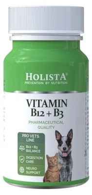 Image de HOLISTA Vitamine B12 + B3 - compléments pour chiens et chats - 90 comprimés