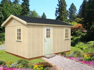 Produktbild von Gartenhaus Palmako Hedwig 13,6 m² 502 x 367 cm natur