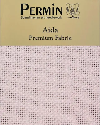 Produktbild von Permin Precut, 16 Stück Aida 355, Farbe 281 Ocean Kiss, Kreuzstichstoff, 43 x 50 cm