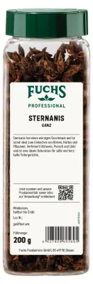 Produktbild von Fuchs Professional Gewürz ganze Sternanis ideal zum Einkochen 200g