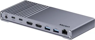 Obrázok produktu pre UNITEK D1117AGY01-EU, Káblový a bezdrôtový, USB4, 85 W, 3,5 mm, 25000 Mbit/s, Šedá