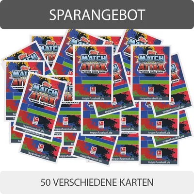 Produktbild von Topps Match Attax 2018/19 - 50 verschiedene Karten - Deutsch