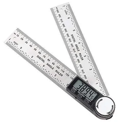 Obrázek produktu pro Digitální úhloměr s LCD displejem, rozsah 10-390 mm, pro přesné měření