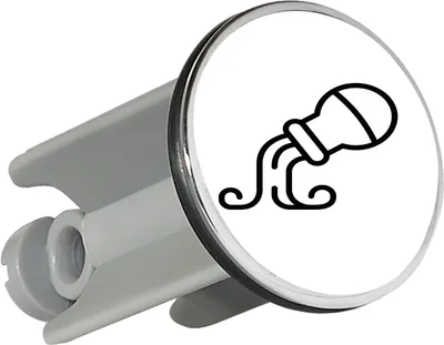 Produktbild von Huuraa Waschbeckenstöpsel Wassermann Sternzeichen Symbol 4cm höhenverstellbar Abflussstopfen Geschenkidee