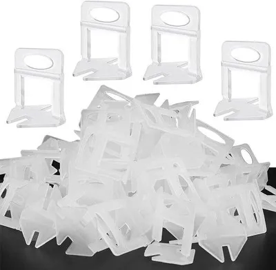 Immagine prodotto di Guide per la posa di piastrelle, 100 pezzi, larghezza fuga 15 mm, altezza 3-12 mm