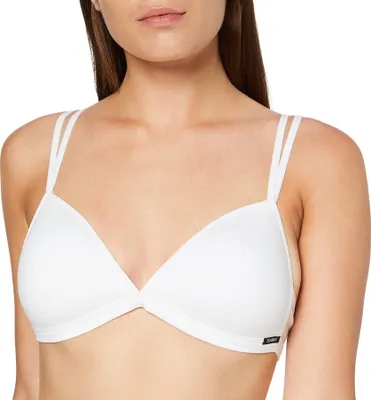 Produktbild von SKINY L. padded triangle, Weiß, Wirefree, Einfarbig, Weiblich, Hakenverschluss, Rücken