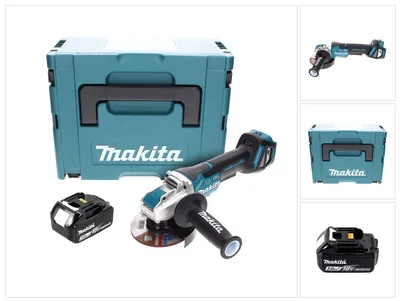 Produktbild von Makita DGA 519 F1J Akku Winkelschleifer 18 V 125 mm Brushless X-Lock + 1x Akku 3,0 Ah + Makpac -  ohne Ladegerät